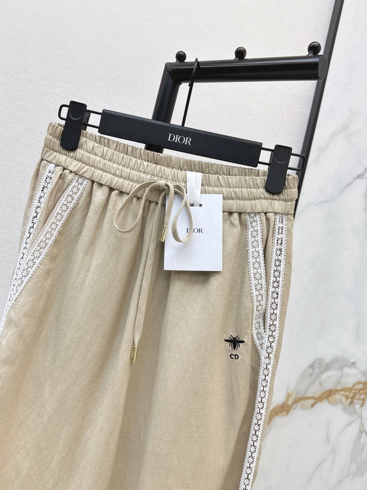 26SS NEW Lace decorated straight trousers