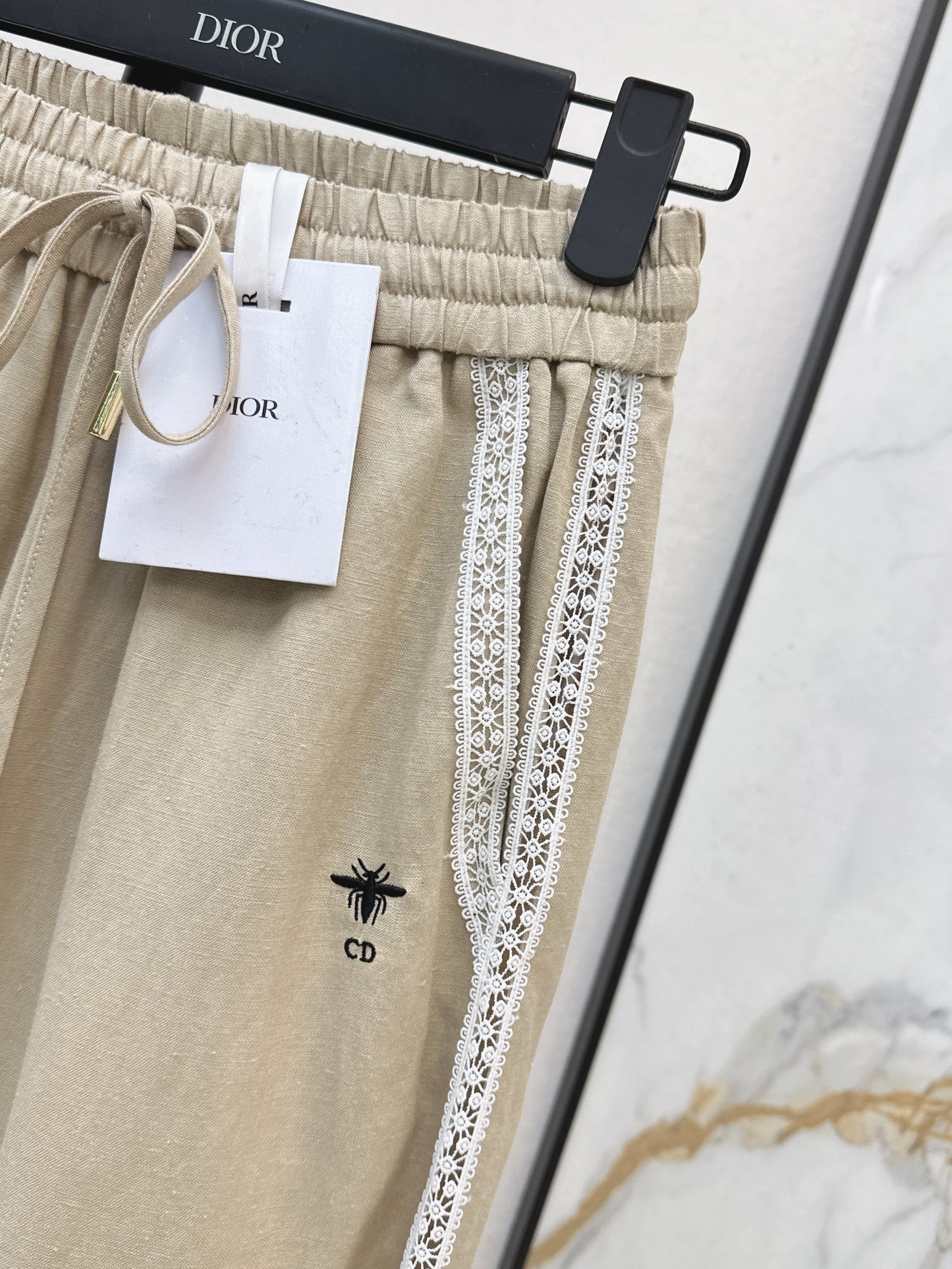 26SS NEW Lace decorated straight trousers