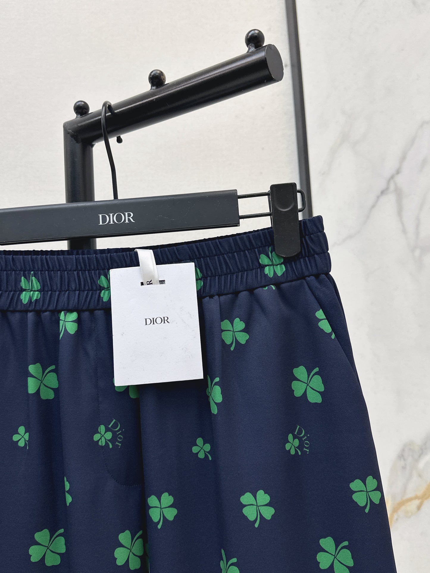 26SS NEW Lucky four-leaf clover printed straight pants