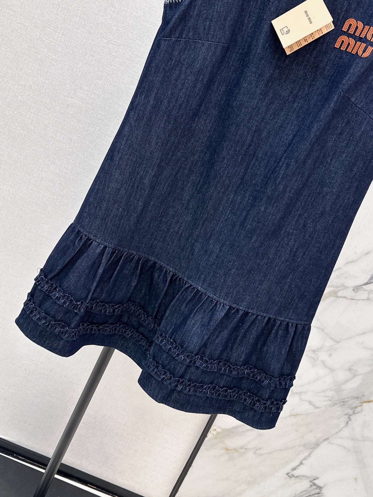26SS NEW logo letter embroidered sleeveless vest dress