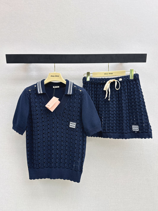 26SS NEW Age-reducing short-sleeved + skirt suit