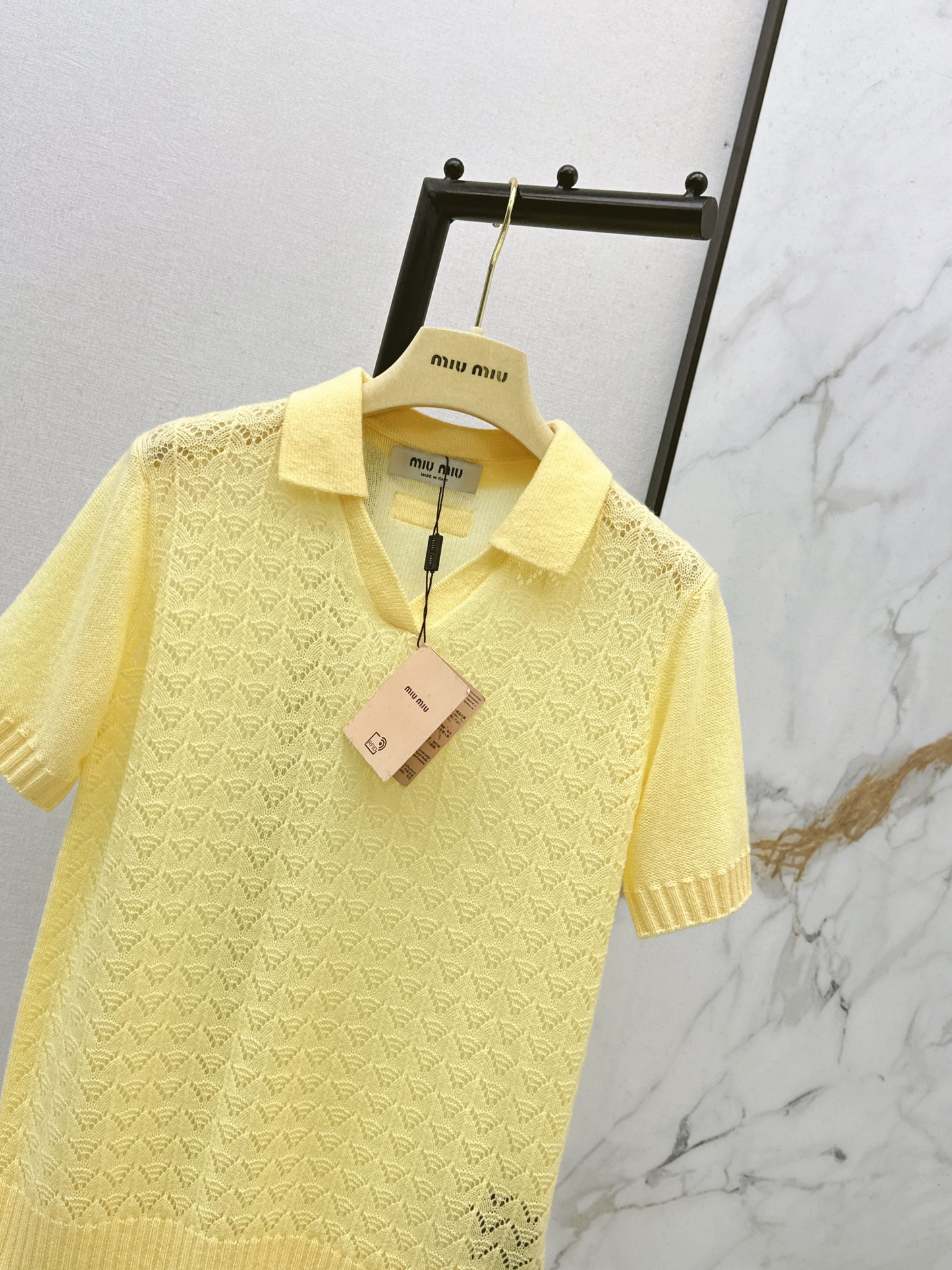 26SS NEUES Gestricktes Kurzarm-Poloshirt