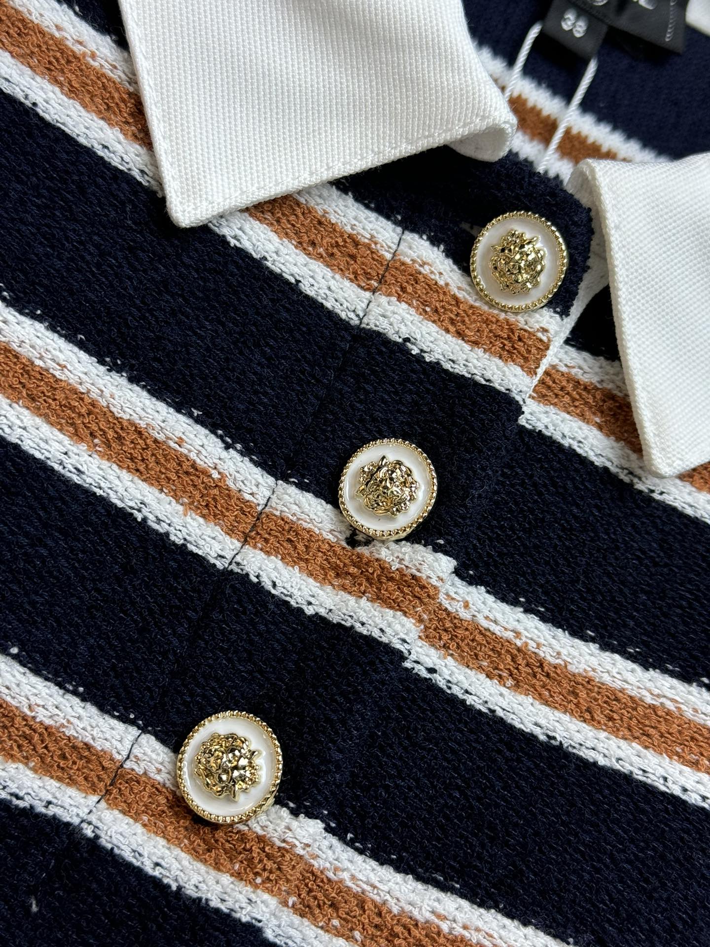 🔥Höchste Qualität🔥26SS NEUES gestreiftes Langarm-Poloshirt aus Strick