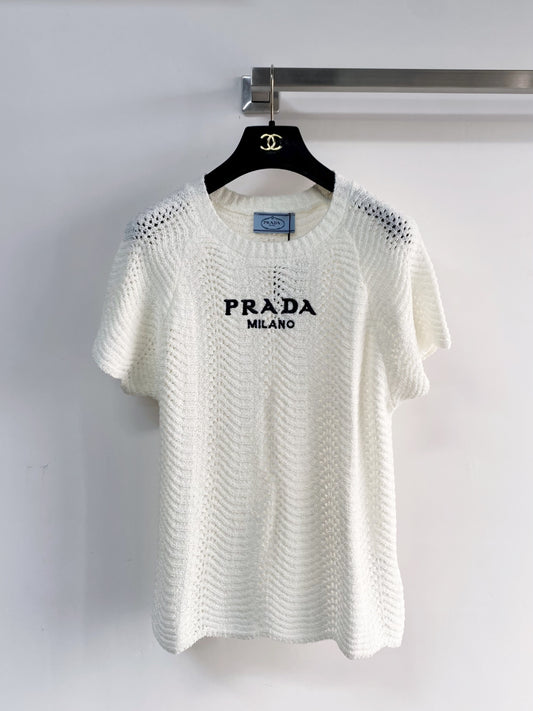26SS NEW Hollow knitted short sleeves