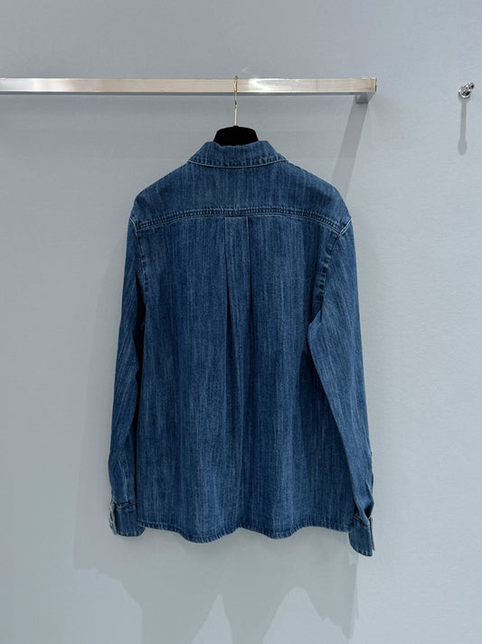🔥Highest Quality🔥26SS NEW blue washed denim shirt jacket