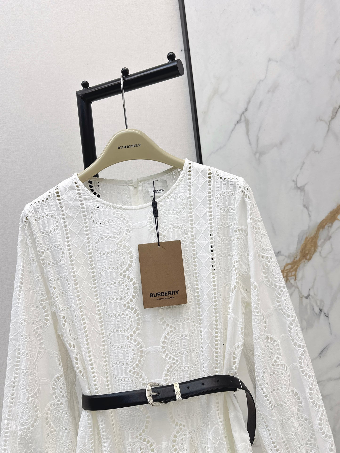 26SS NEW Heavy embroidery umbrella-shaped large skirt dress