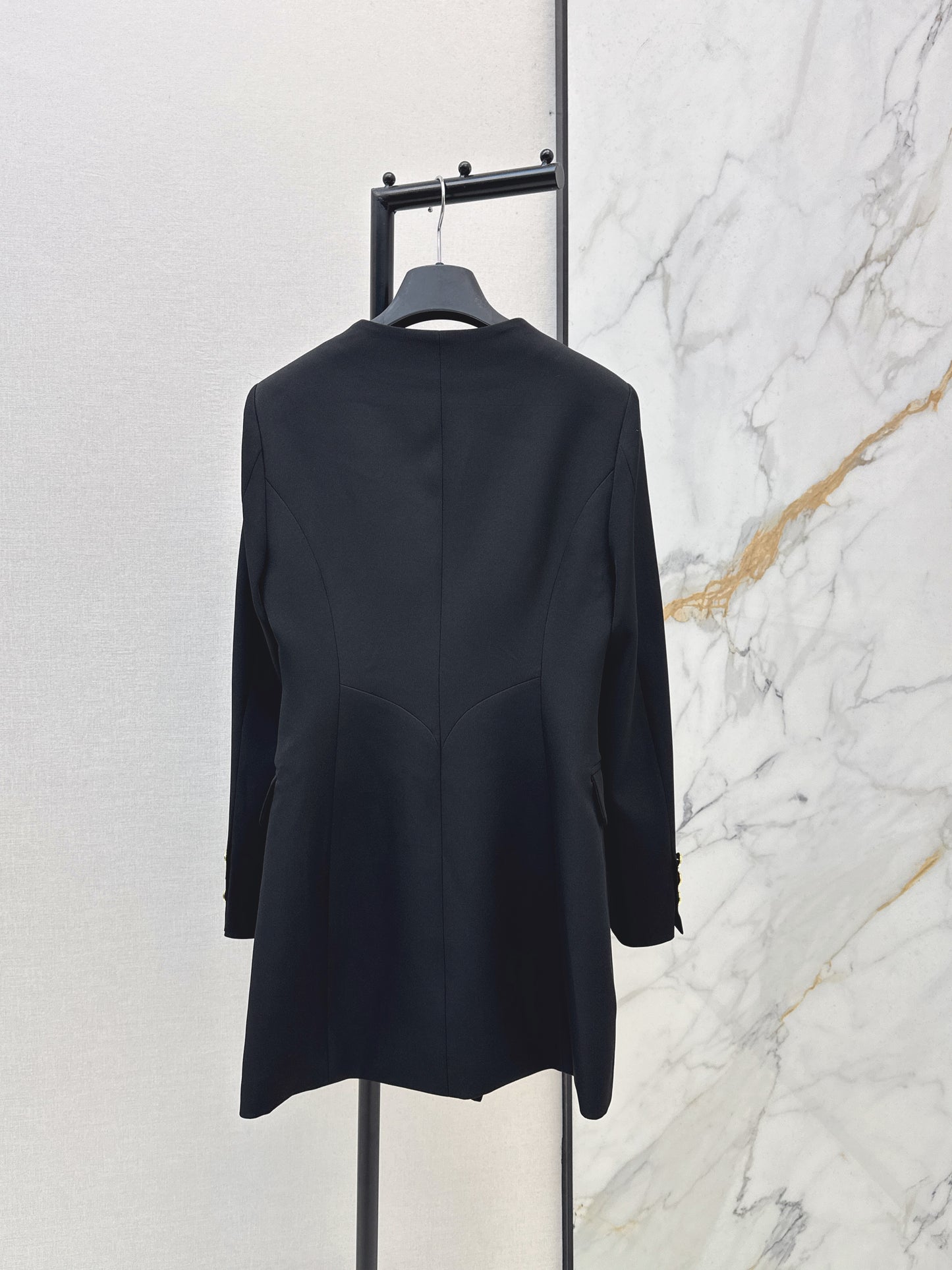 26SS NEW Sweetheart neckline double-breasted dress