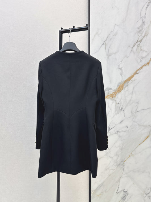 26SS NEW Sweetheart neckline double-breasted dress