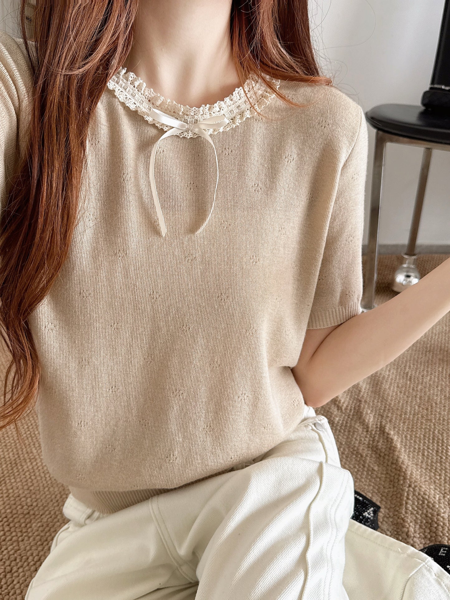 26SS NEW Age-reducing French sweater