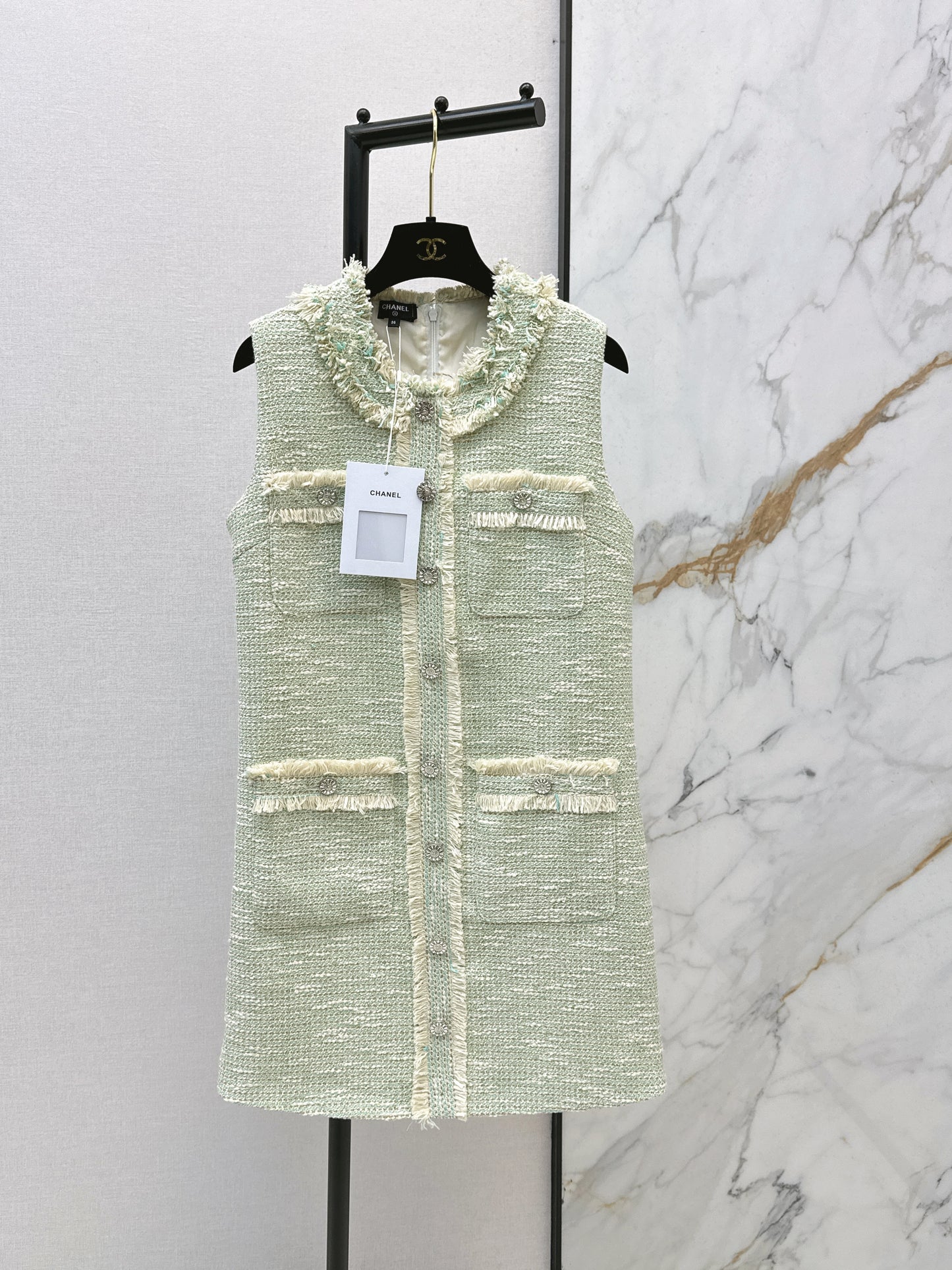 26SS NEW woven sleeveless dress