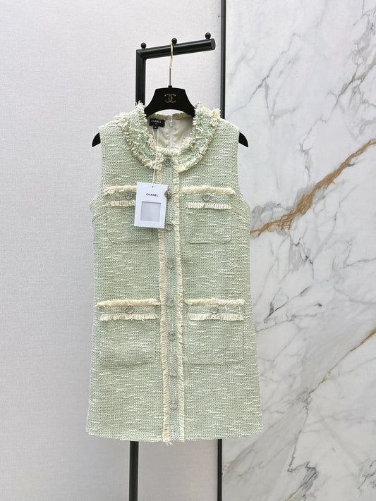 26SS NEW woven sleeveless dress