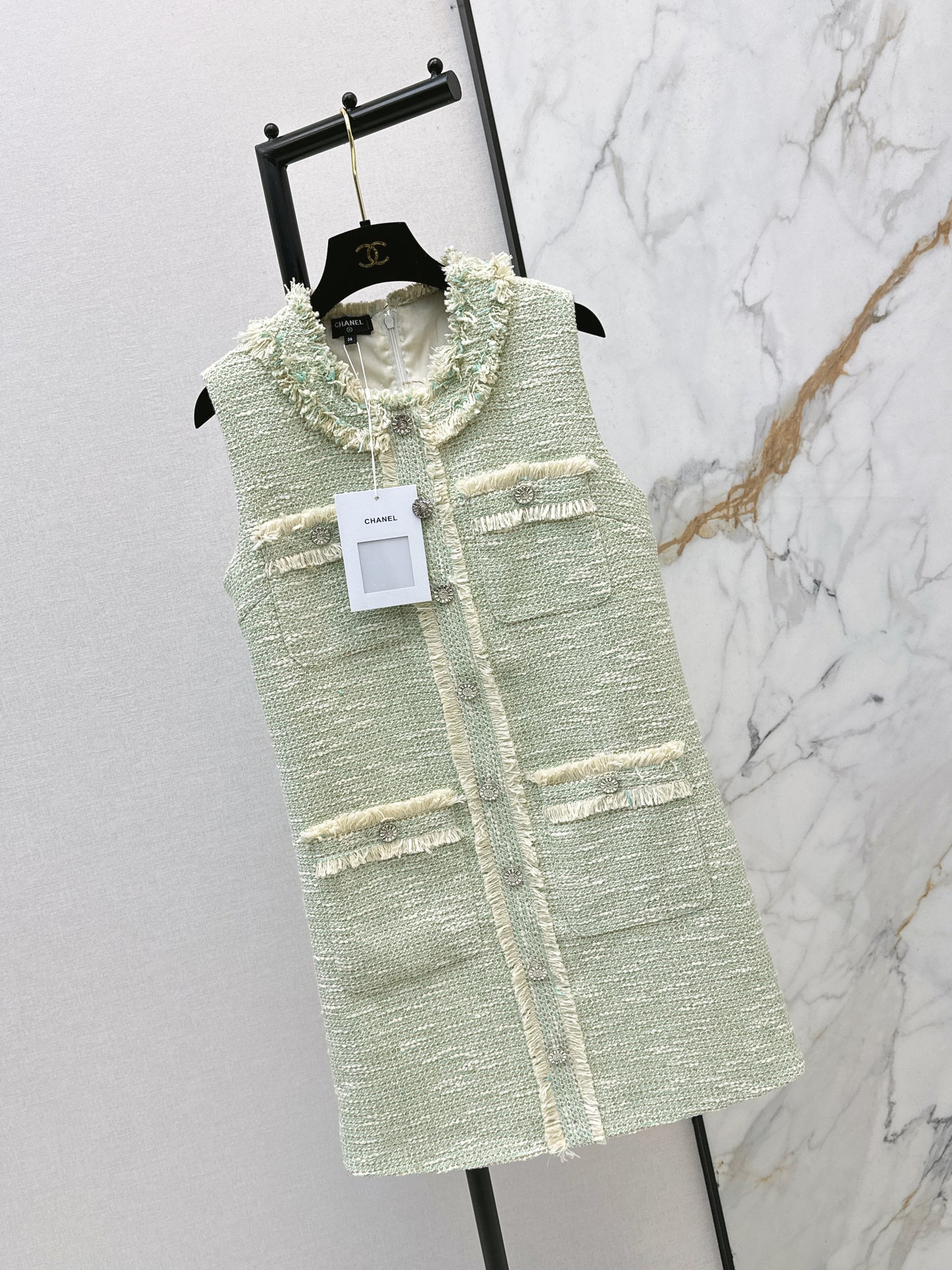 26SS NEW woven sleeveless dress