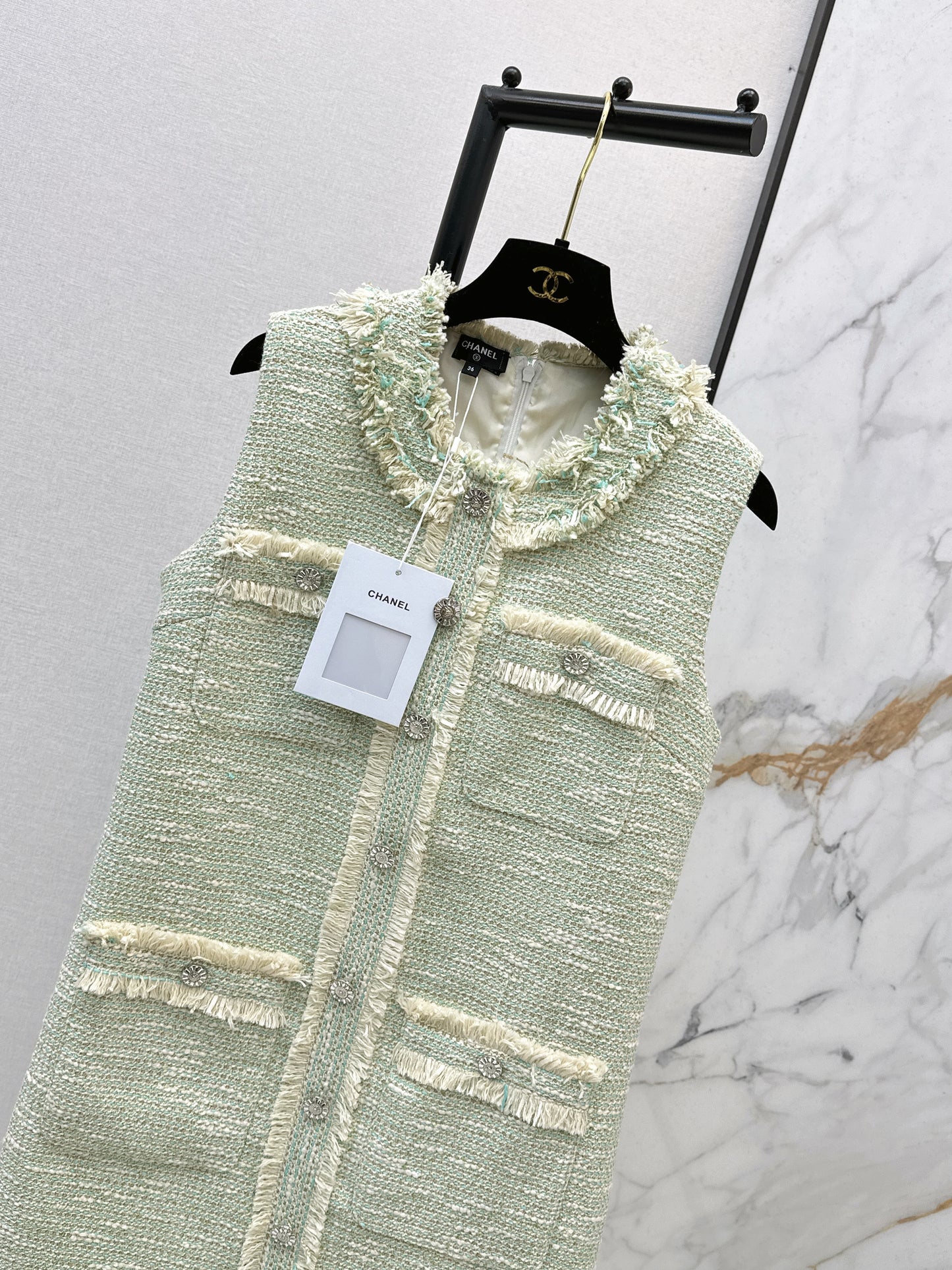 26SS NEW woven sleeveless dress