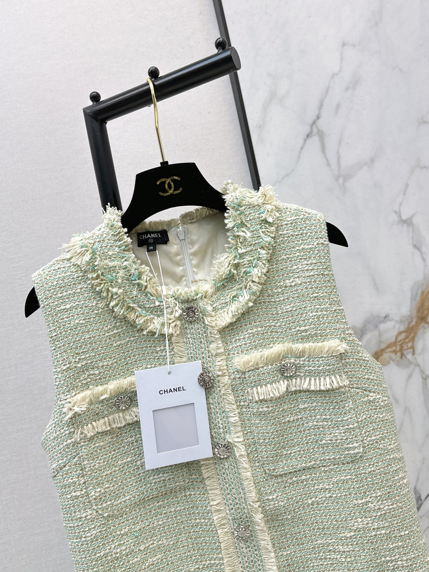 26SS NEW woven sleeveless dress