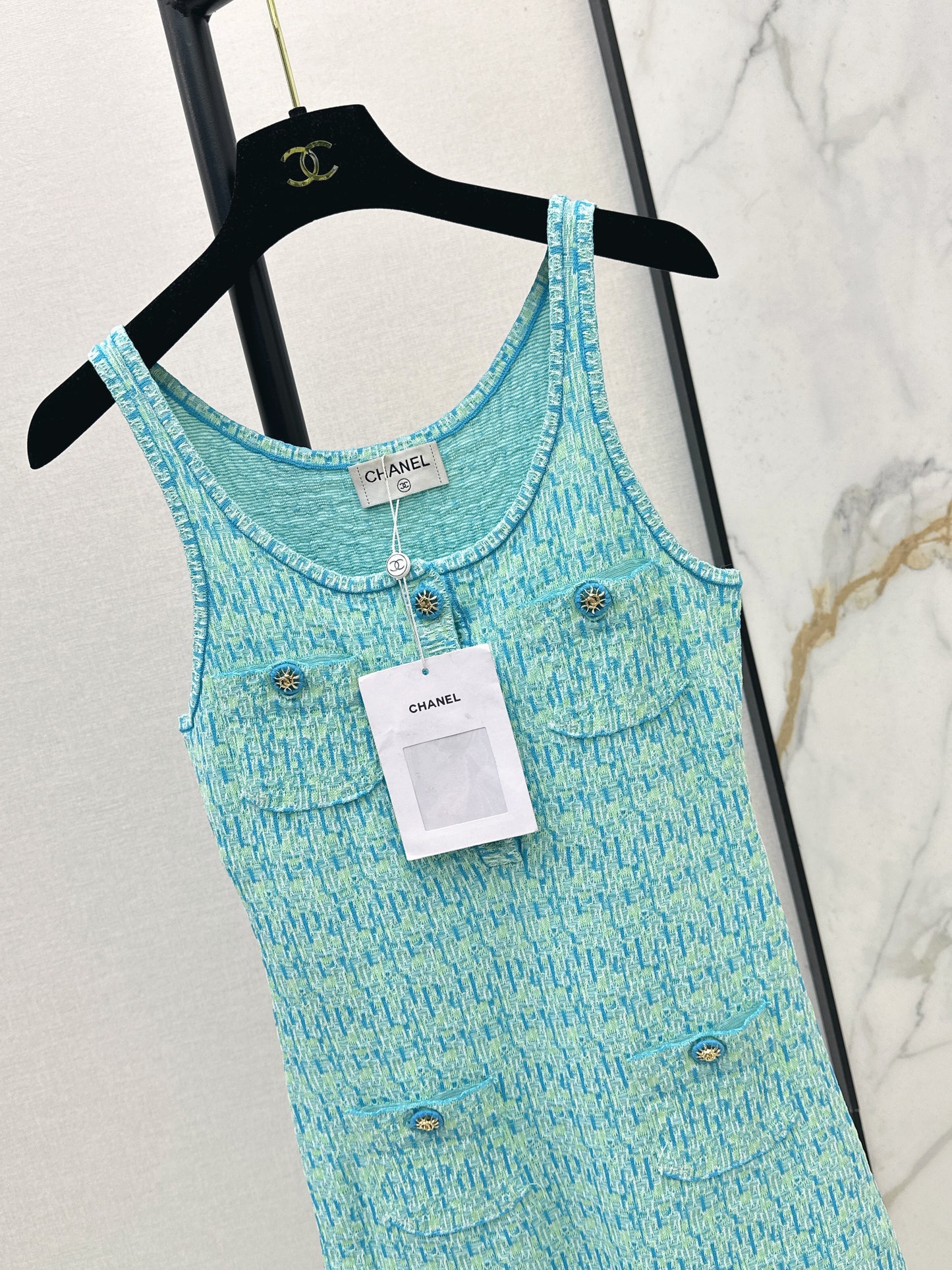 26SS NEW Socialite wears knitted vest dress