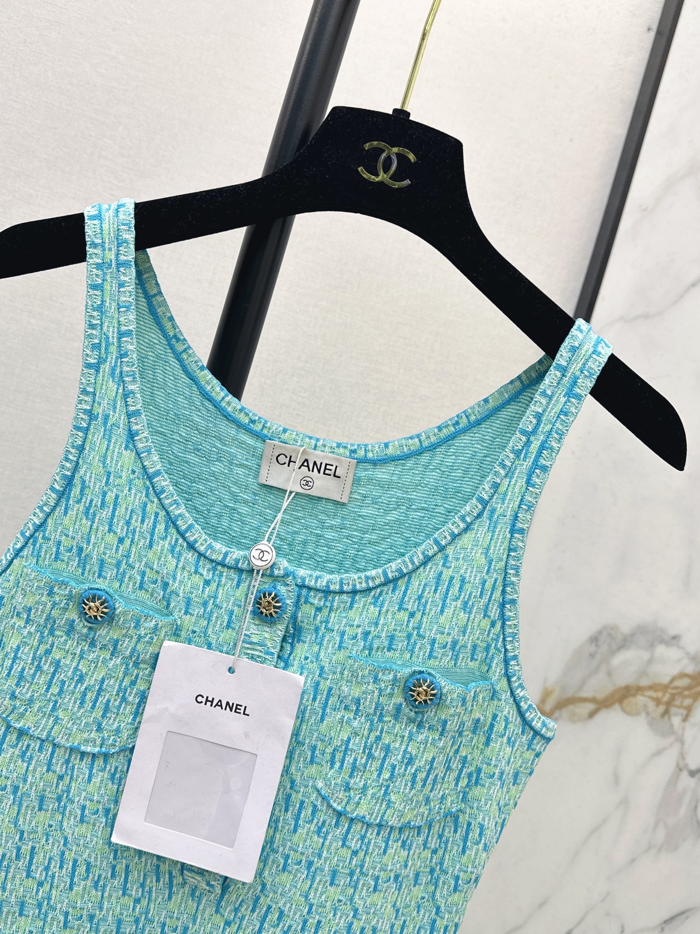 26SS NEW Socialite wears knitted vest dress