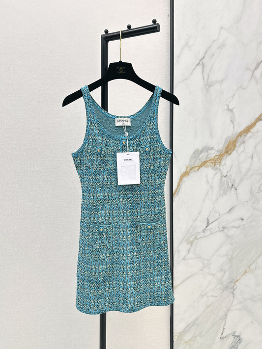 26SS NEW Socialite wears knitted vest dress