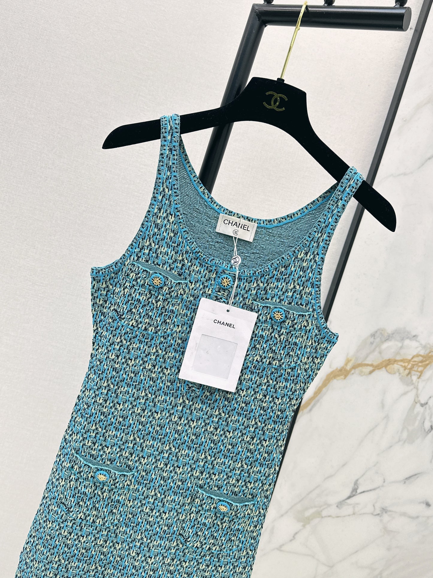 26SS NEW Socialite wears knitted vest dress