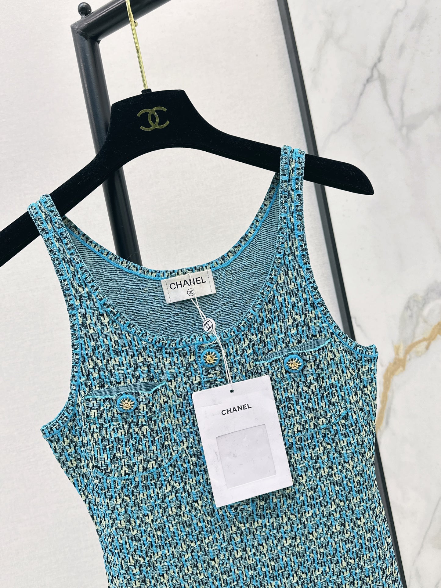 26SS NEW Socialite wears knitted vest dress