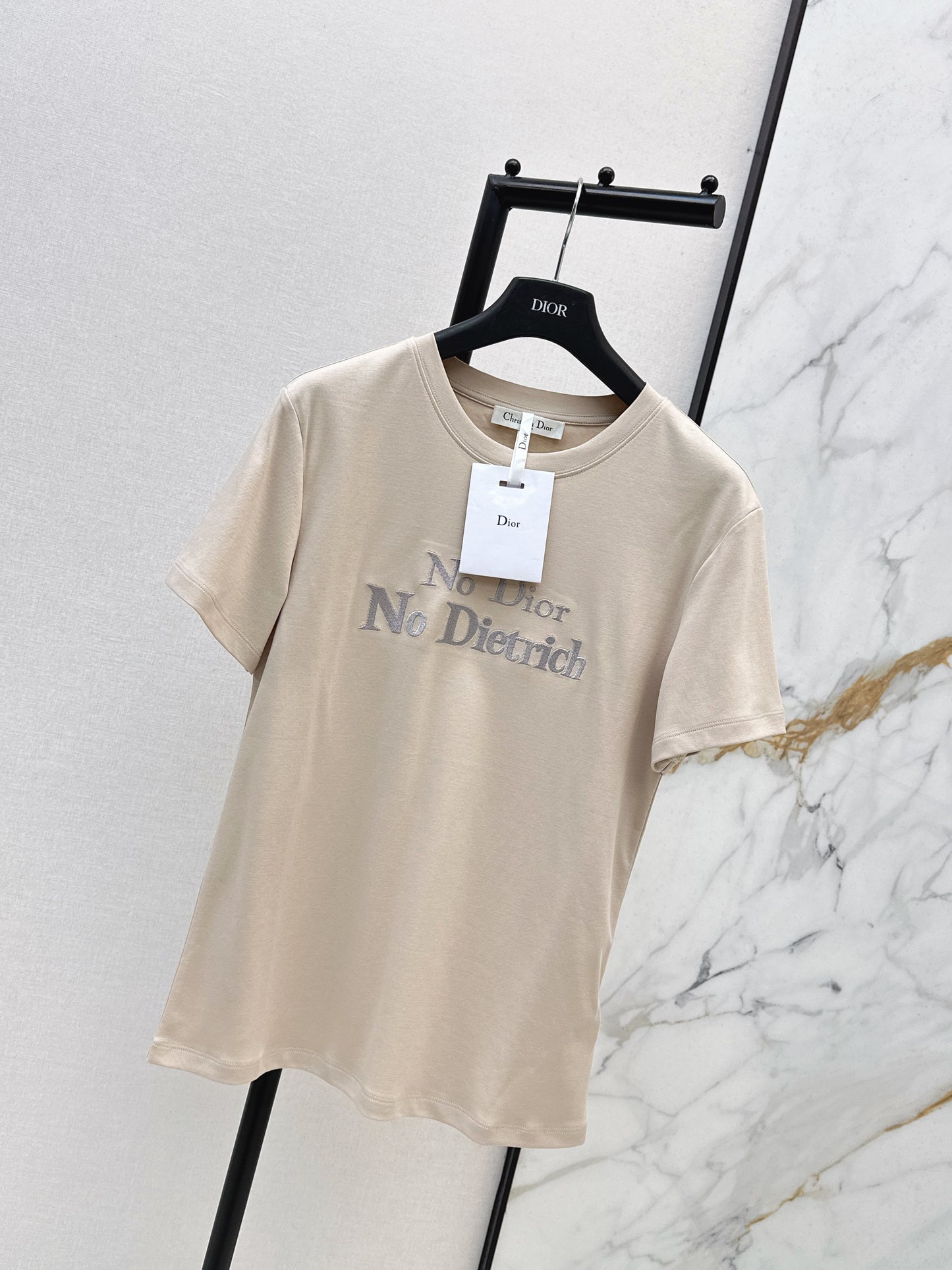 26SS NEW letter embroidered T-shirt