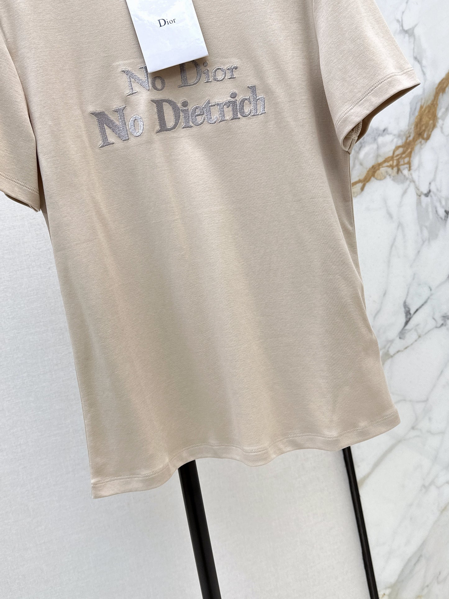 26SS NEW letter embroidered T-shirt
