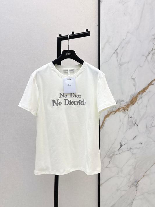 26SS NEW letter embroidered T-shirt