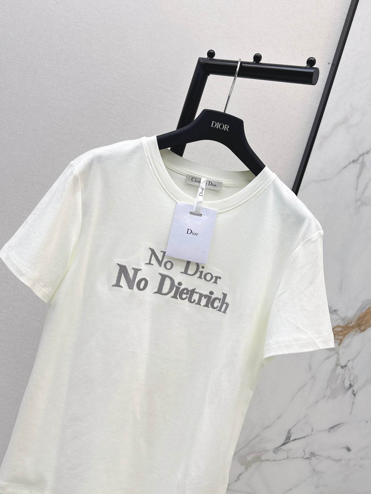 26SS NEW letter embroidered T-shirt