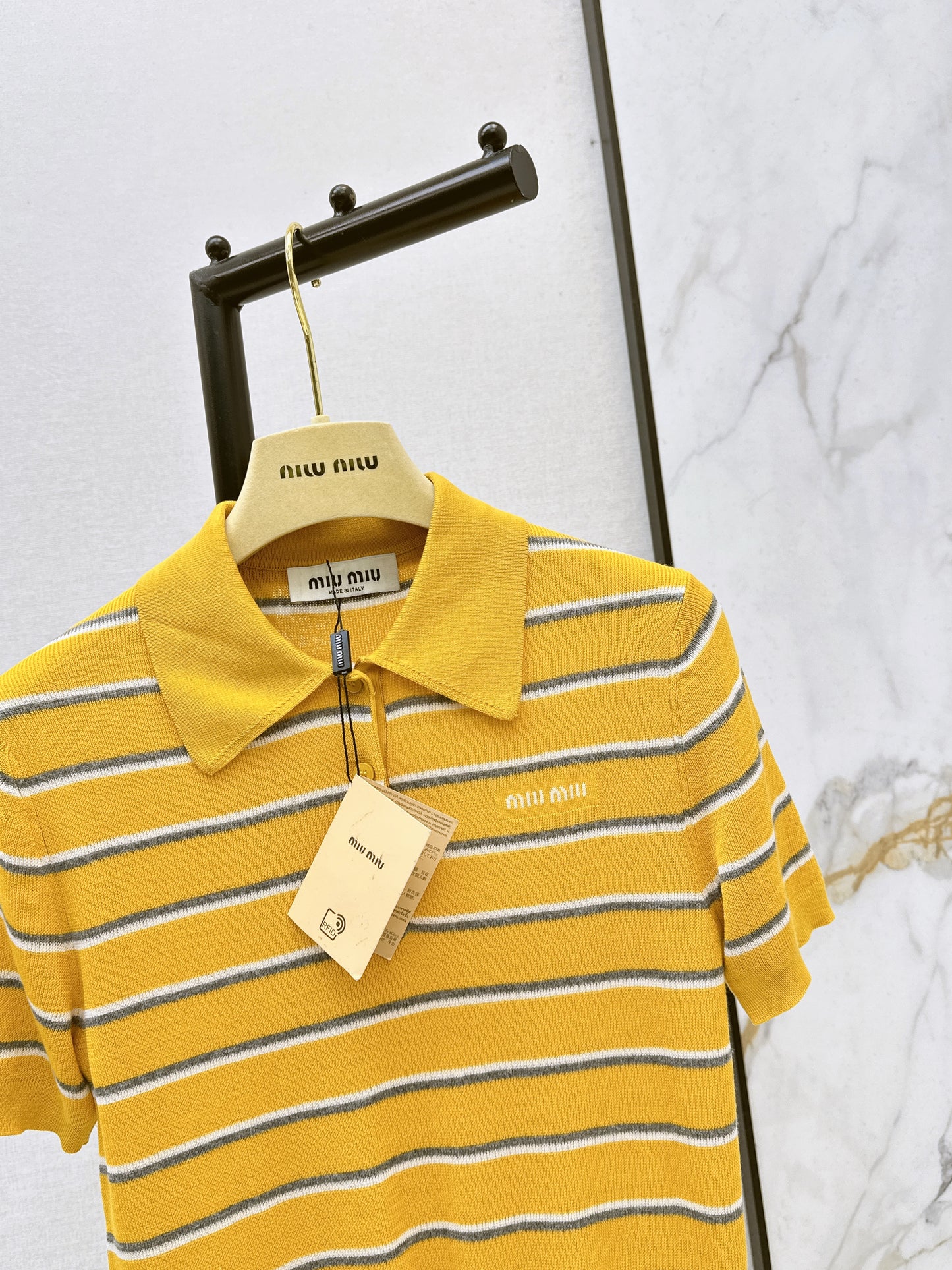 🔥Highest Quality🔥26SS NEW Striped Polo Short-Sleeved Shirt