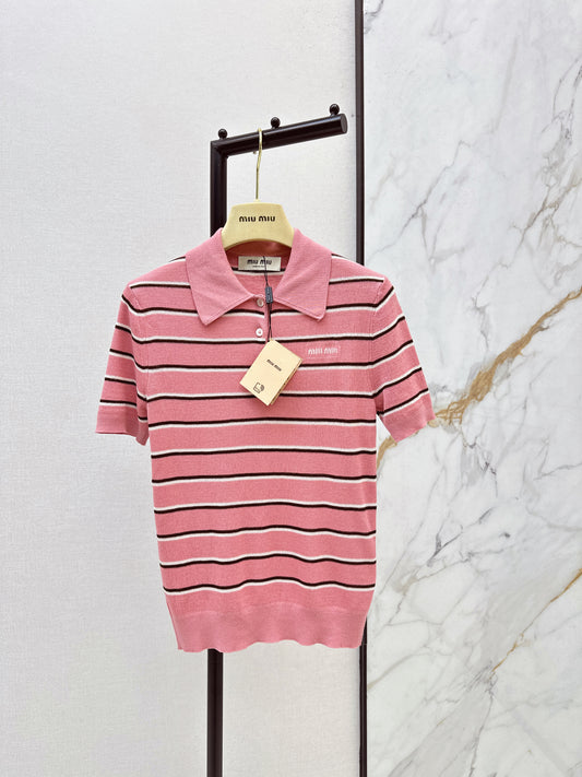 🔥Highest Quality🔥26SS NEW Striped Polo Short-Sleeved Shirt