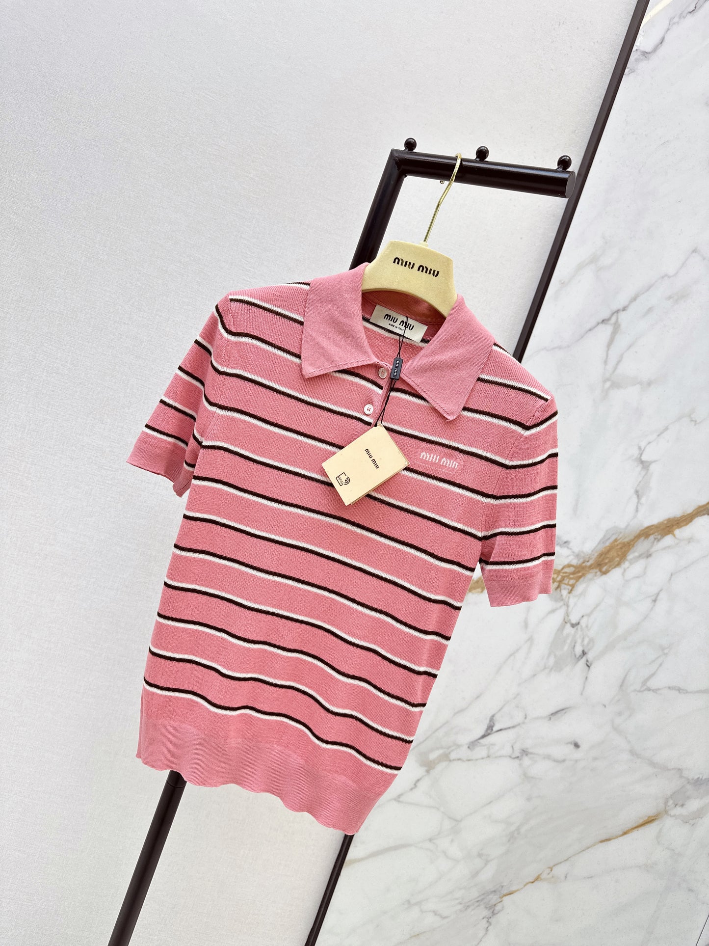 🔥Highest Quality🔥26SS NEW Striped Polo Short-Sleeved Shirt