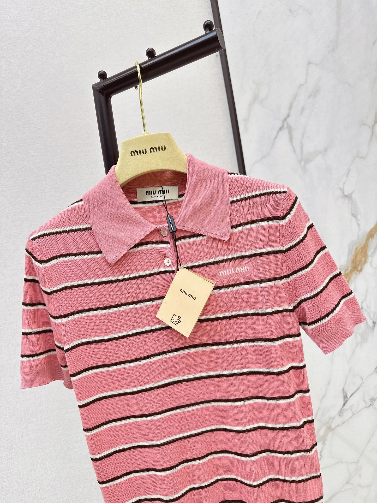 🔥Highest Quality🔥26SS NEW Striped Polo Short-Sleeved Shirt
