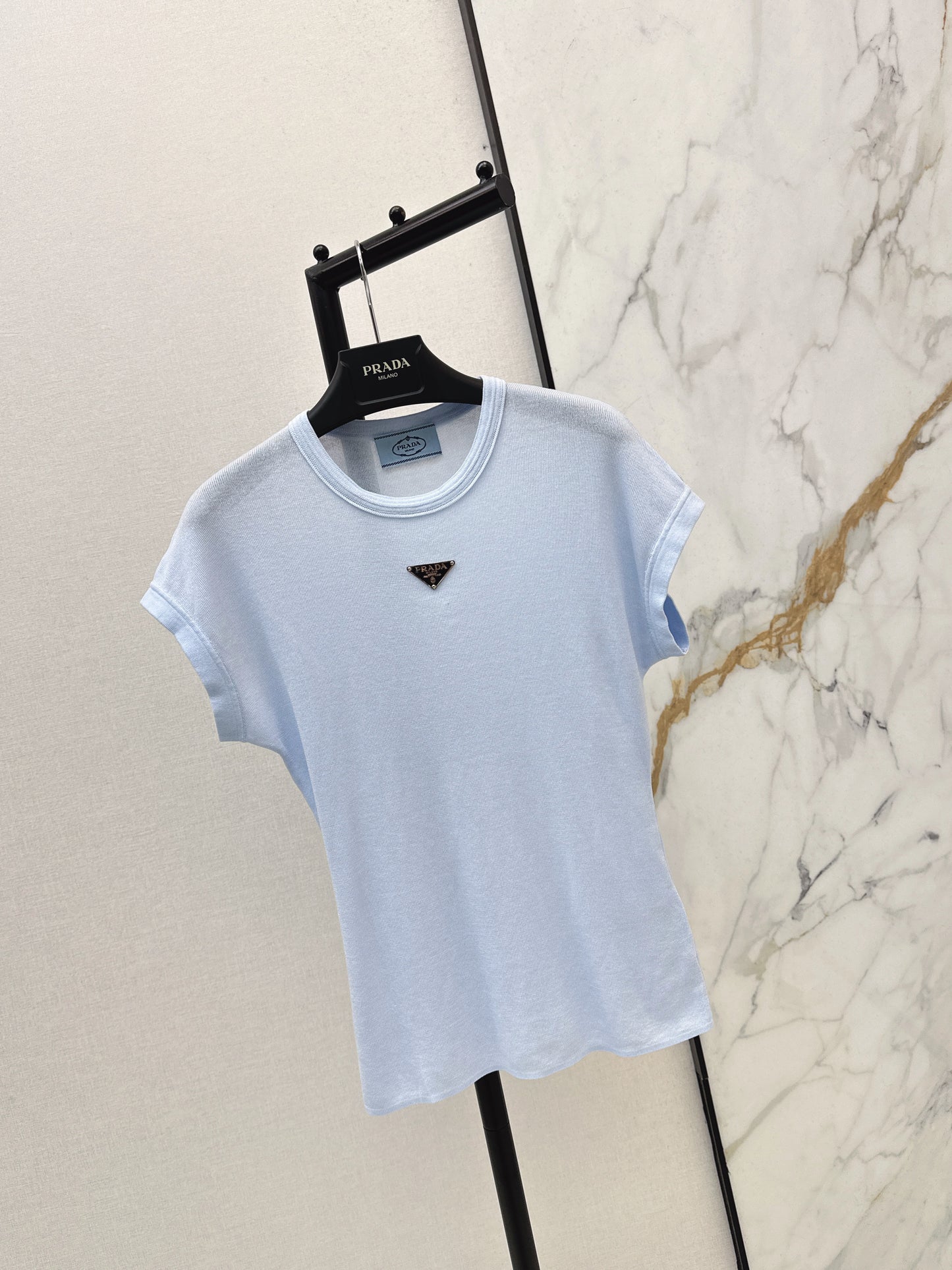 26SS NEW triangle logo slim fit T-shirt