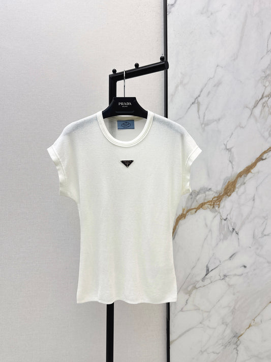 26SS NEW triangle logo slim fit T-shirt