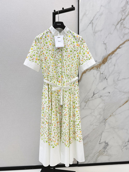 26SS NEW floral pattern long dress