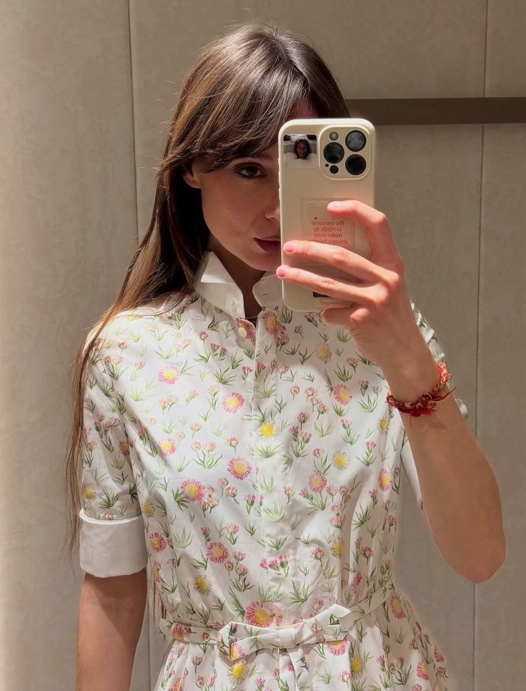 26SS NEW floral pattern long dress