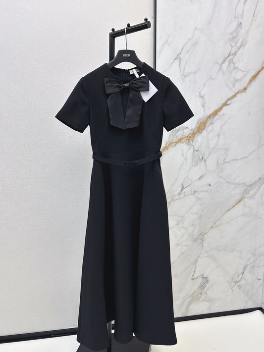 26SS NEW Bow embellished long dress