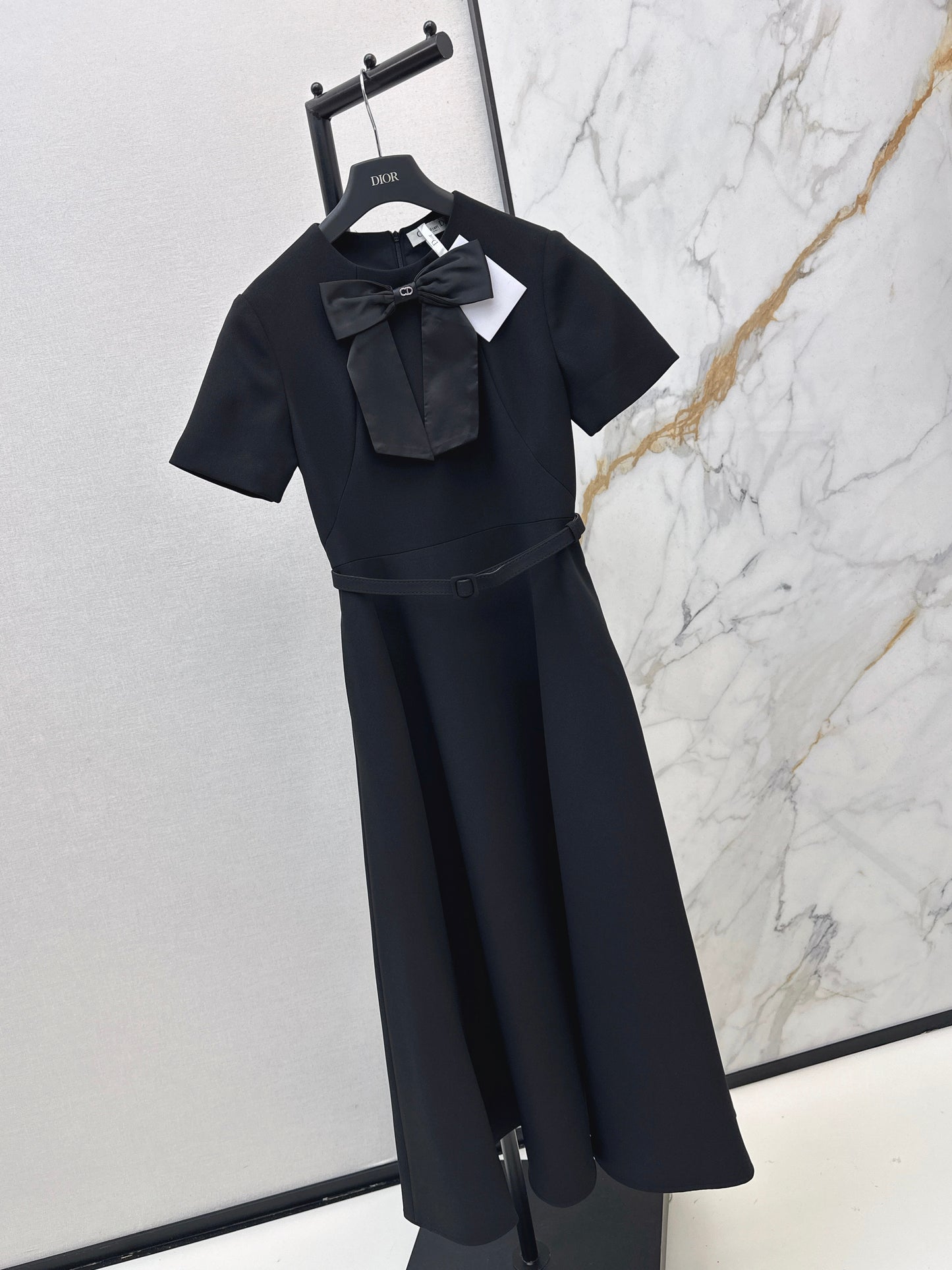 26SS NEW Bow embellished long dress