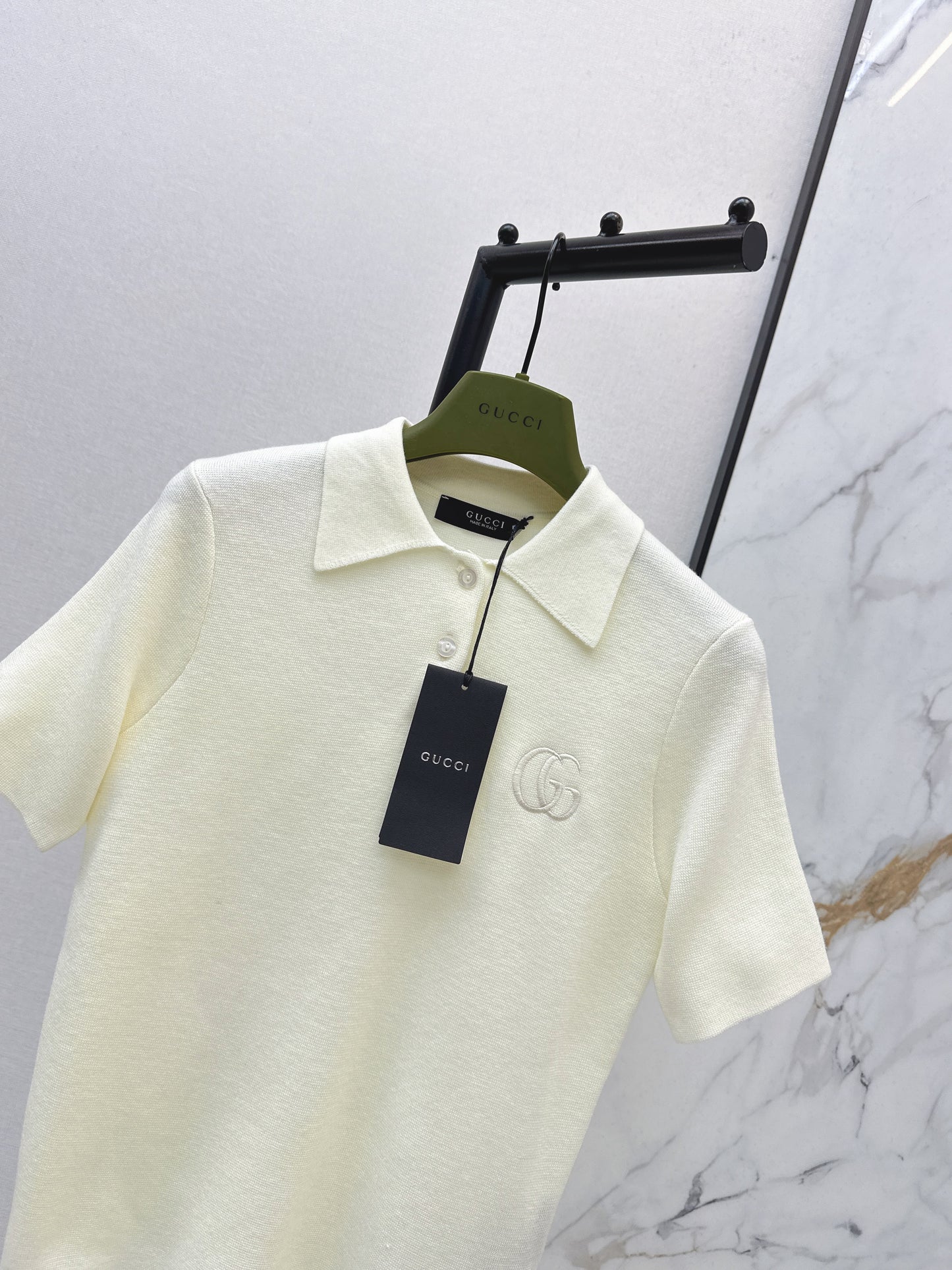 26SS NEUER Polo-Pullover, bestickter Pullover