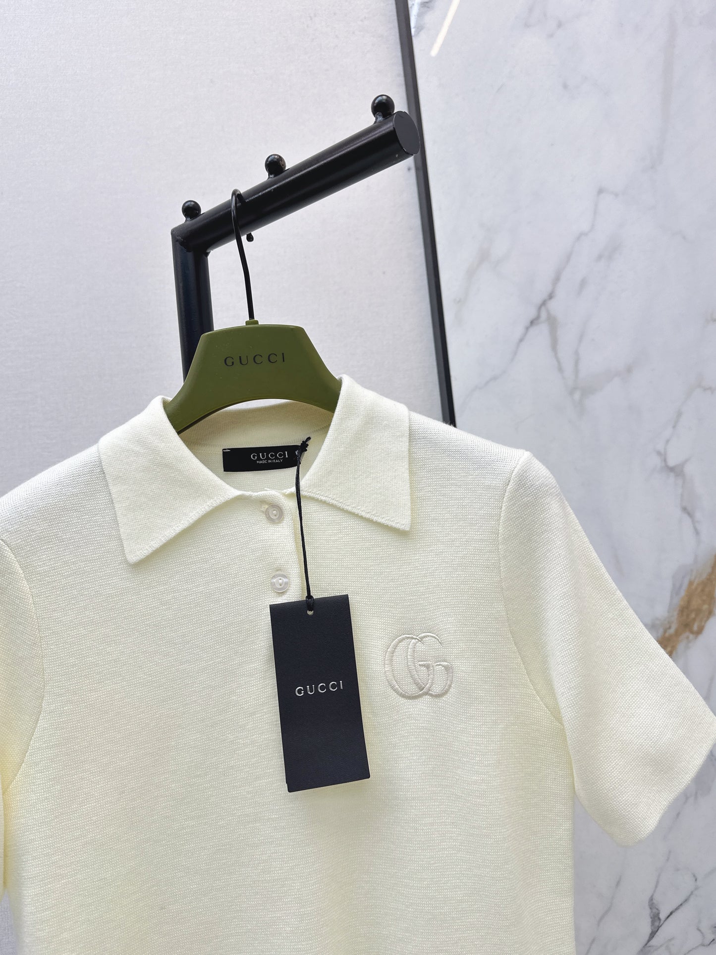 26SS NEUER Polo-Pullover, bestickter Pullover