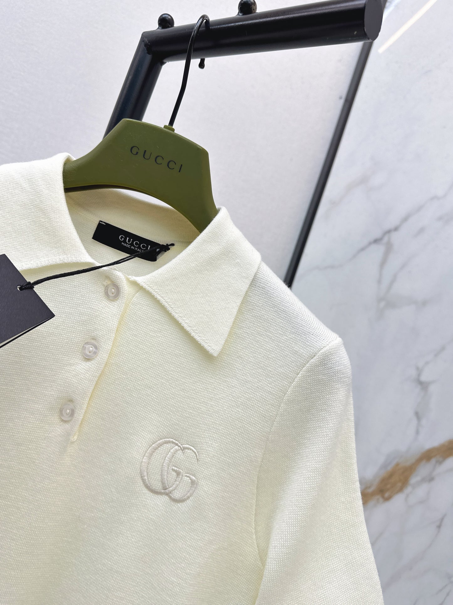 26SS NEUER Polo-Pullover, bestickter Pullover