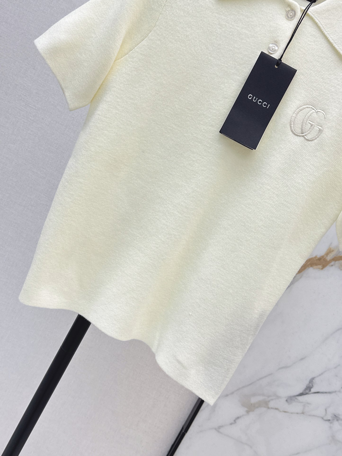 26SS NEUER Polo-Pullover, bestickter Pullover