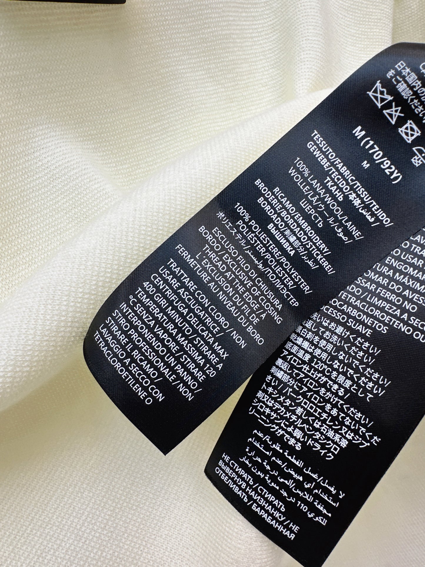 26SS NEUER Polo-Pullover, bestickter Pullover