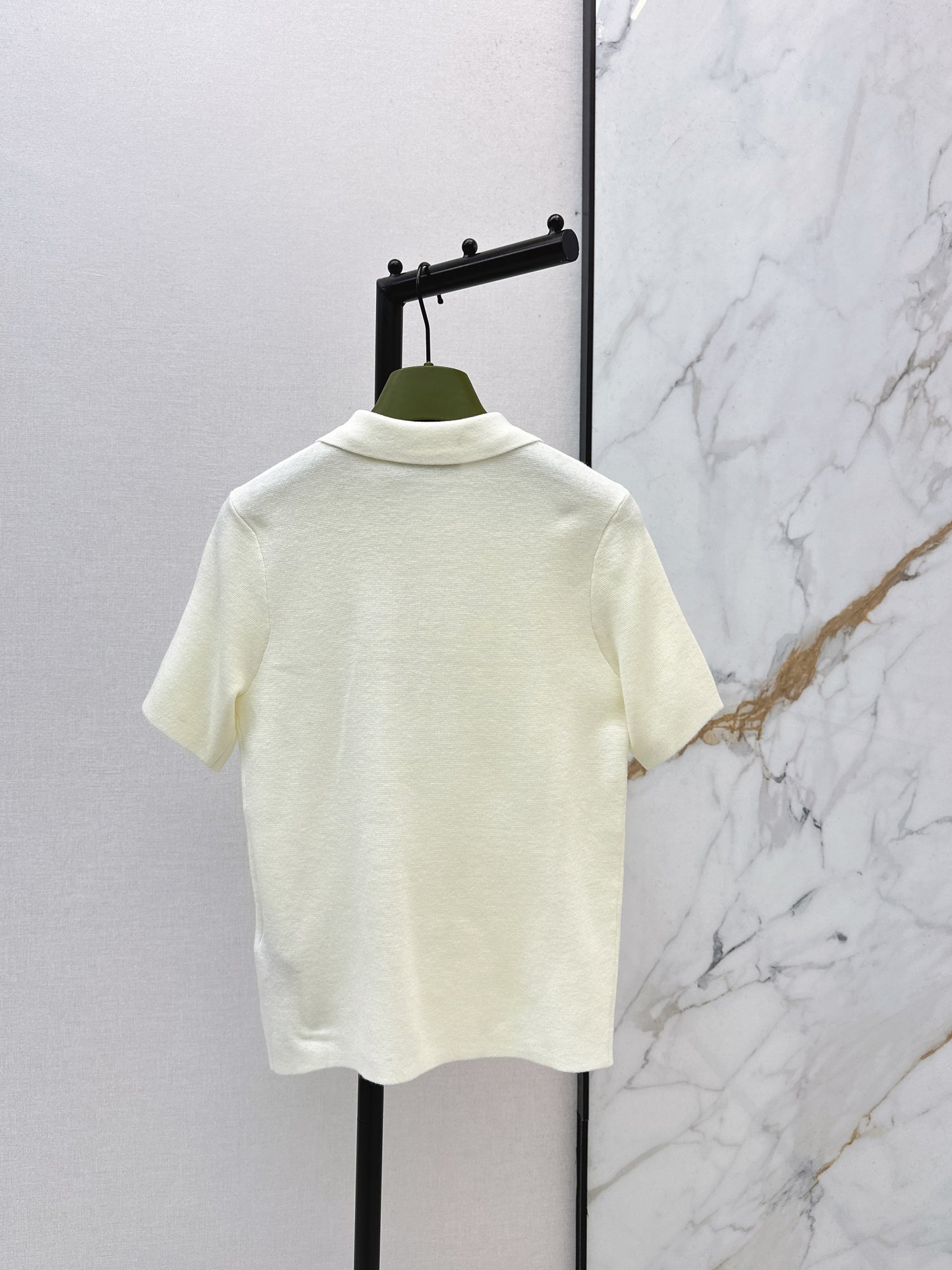 26SS NEUER Polo-Pullover, bestickter Pullover