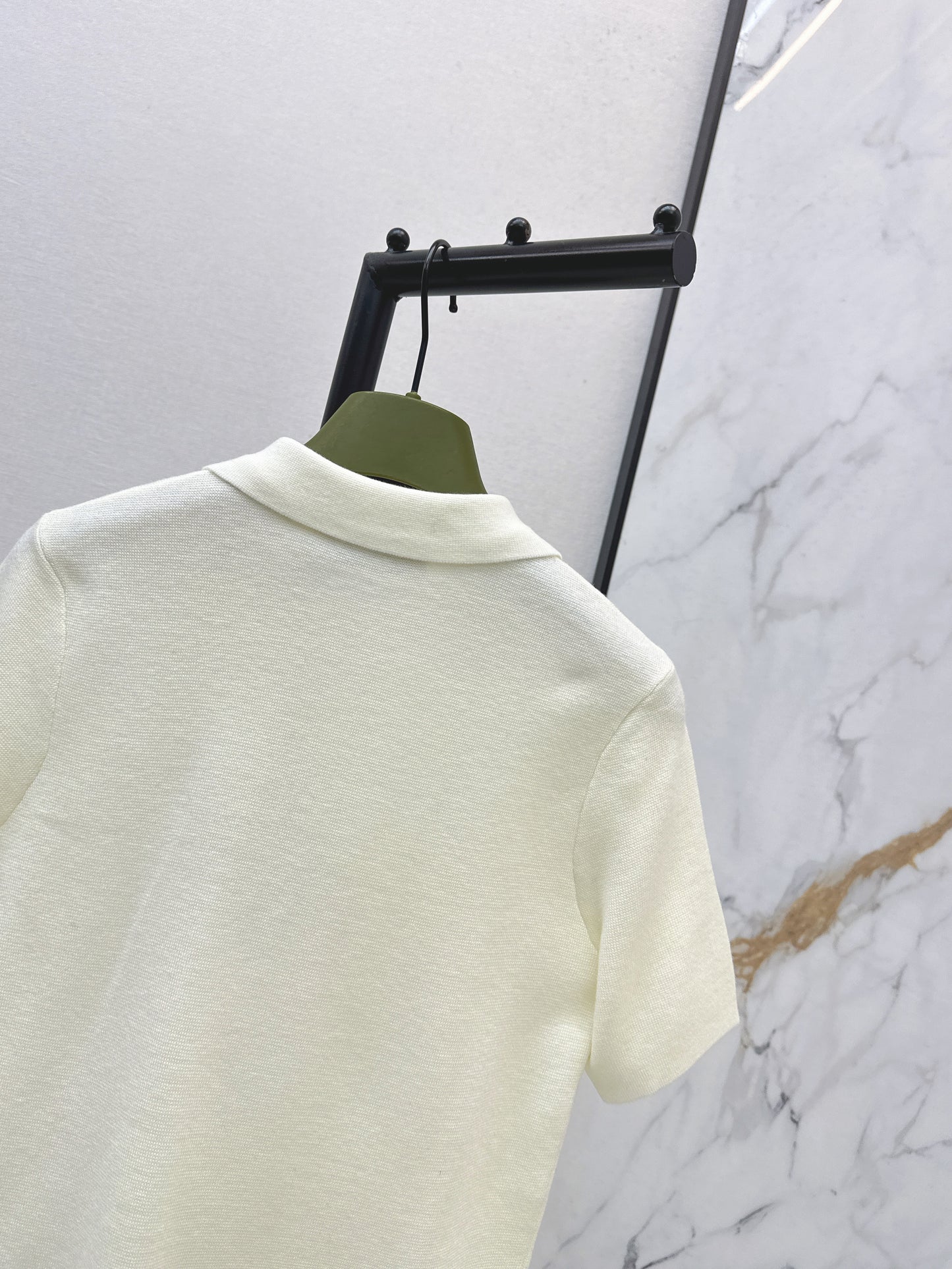26SS NEUER Polo-Pullover, bestickter Pullover