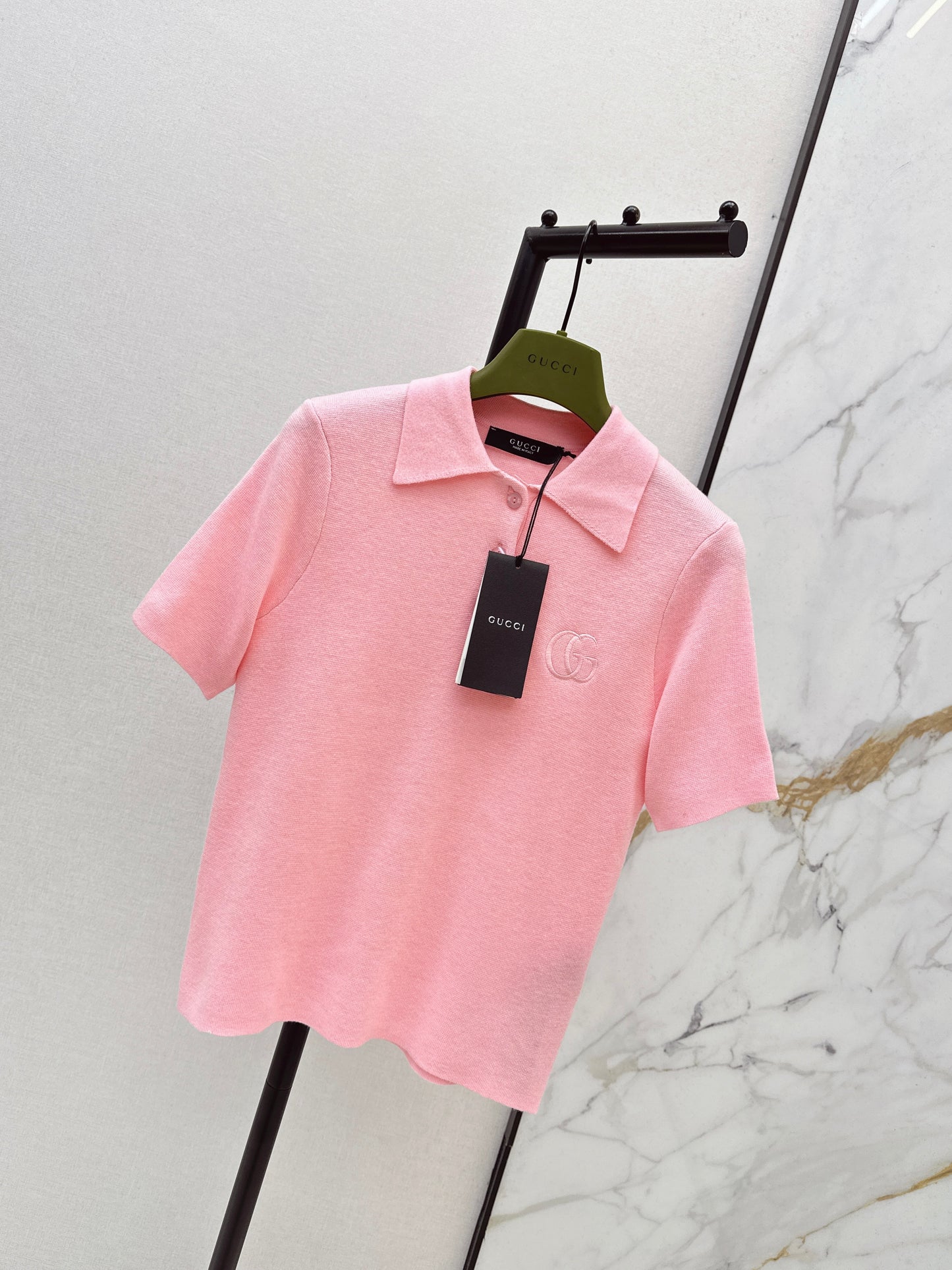 26SS NEUER Polo-Pullover, bestickter Pullover