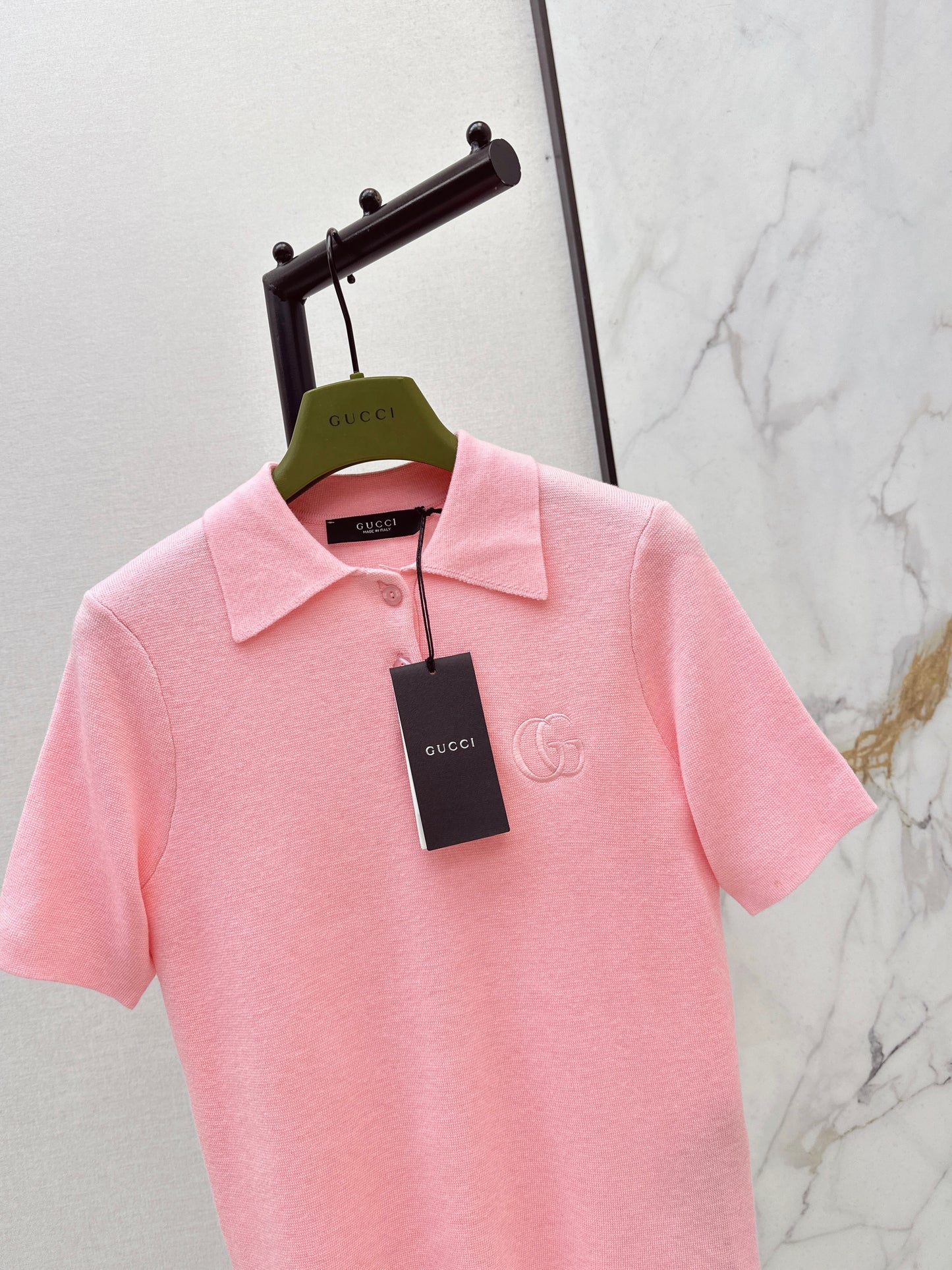 26SS NEUER Polo-Pullover, bestickter Pullover