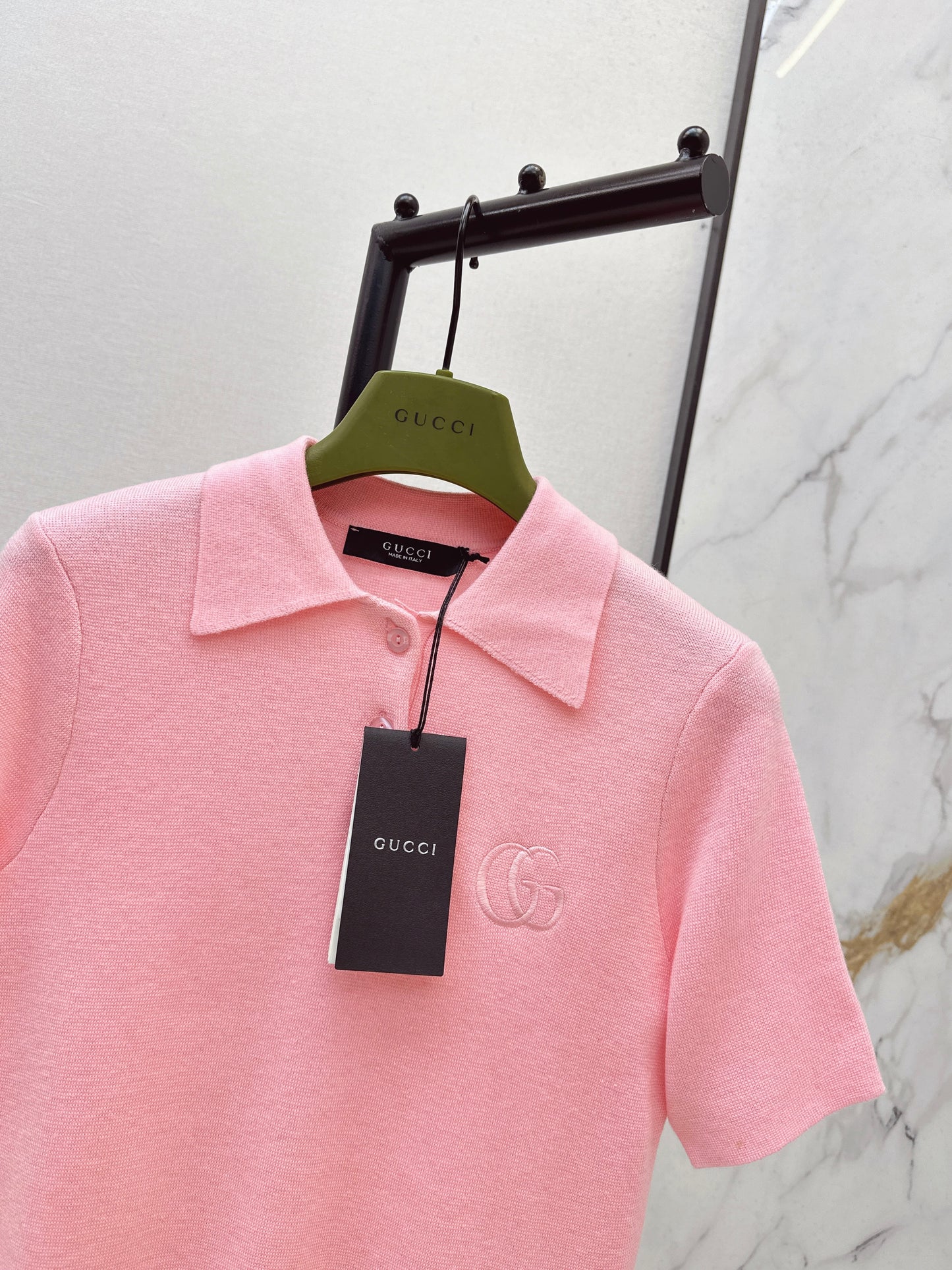26SS NEUER Polo-Pullover, bestickter Pullover