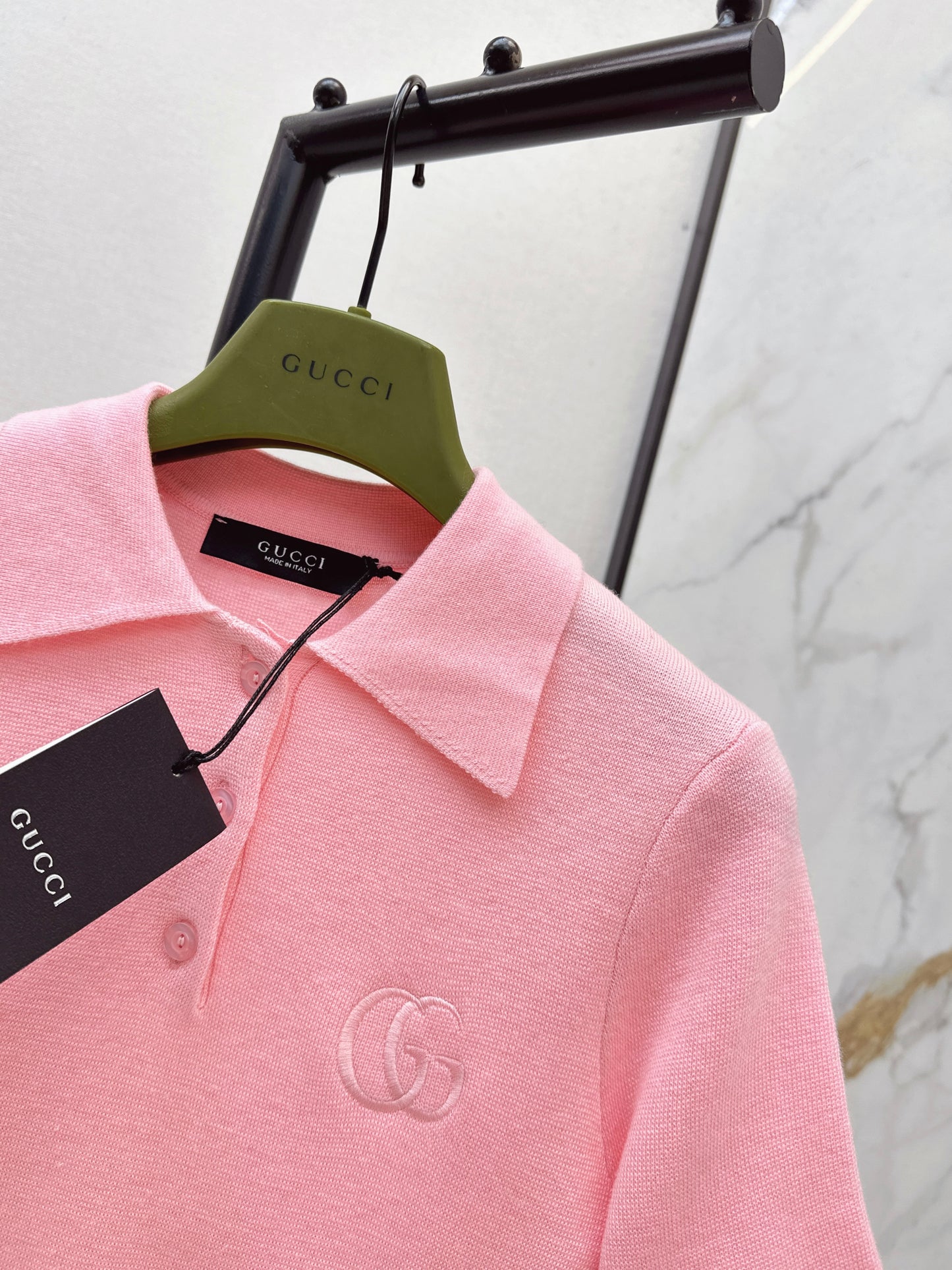 26SS NEUER Polo-Pullover, bestickter Pullover