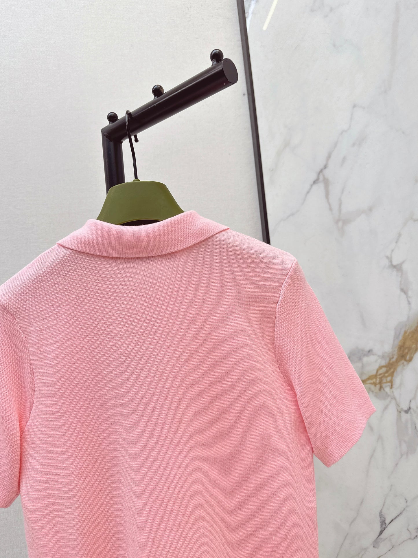 26SS NEUER Polo-Pullover, bestickter Pullover