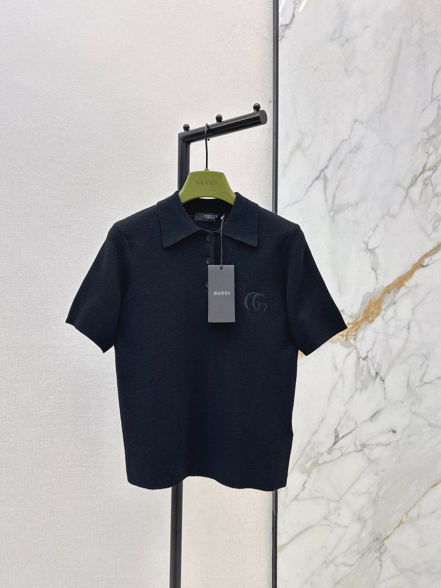 26SS NEUER Polo-Pullover, bestickter Pullover